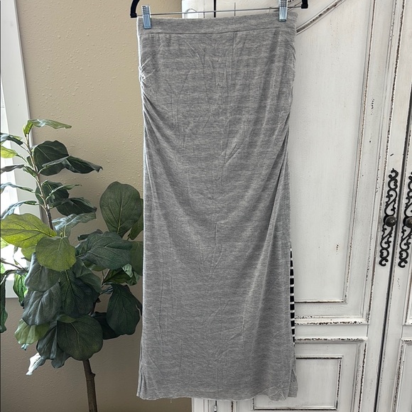 Anthropologie Saturday Sunday Gray Pull On Maxi Skirt Women’s Size Medium - Picture 1 of 6